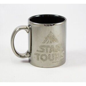 Star Tours Coffee Mug 1986 LFL and Disney Metallic Silver Mirror Finish 9oz